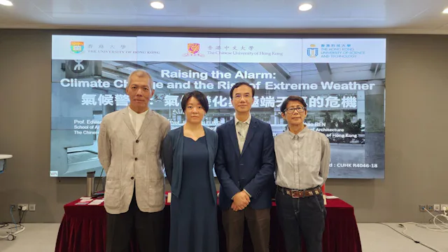 CUHK-led collaborative research predicts hot nights to increase by 50% in 2040s and extreme rainfall to increase by over 40%