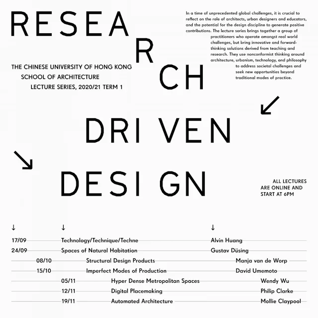 Fall Lecture Series 2020-21: Research Driven Design