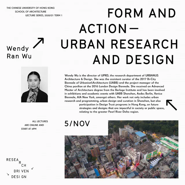 Wendy Wu: Form and Action – Urban Research and Design