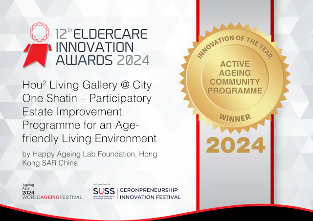 Innovation of the Year ACTIVE AGEING COMMUNITY PROGRAMME Happy Ageing Lab 2