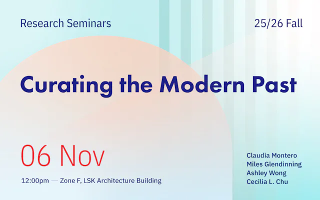 Research Seminar 3: Curating the Modern Past