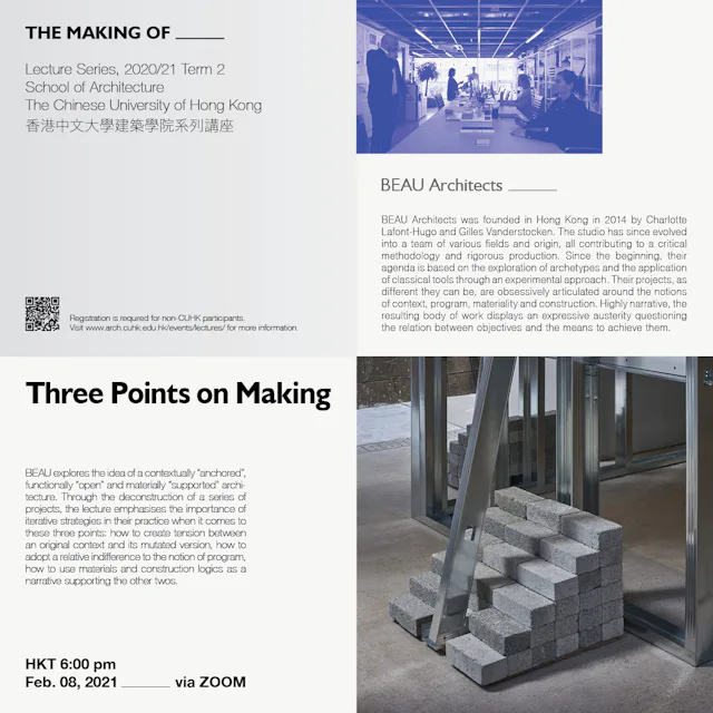 BEAU Architects: Three Points on Making